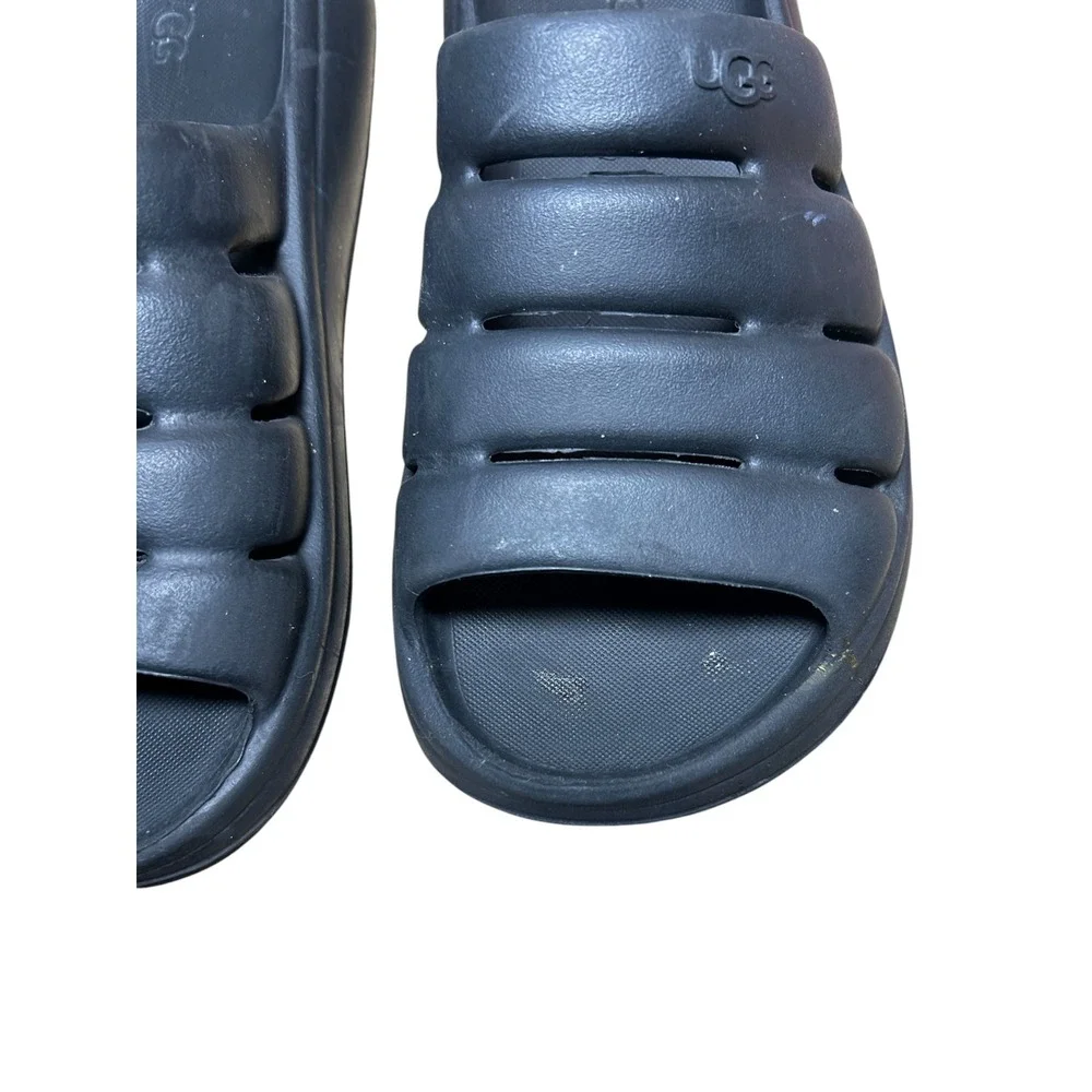 UGG Sport Yeah Black EVA Platform Slide Sandals Mens 10 Womens 12 1126811